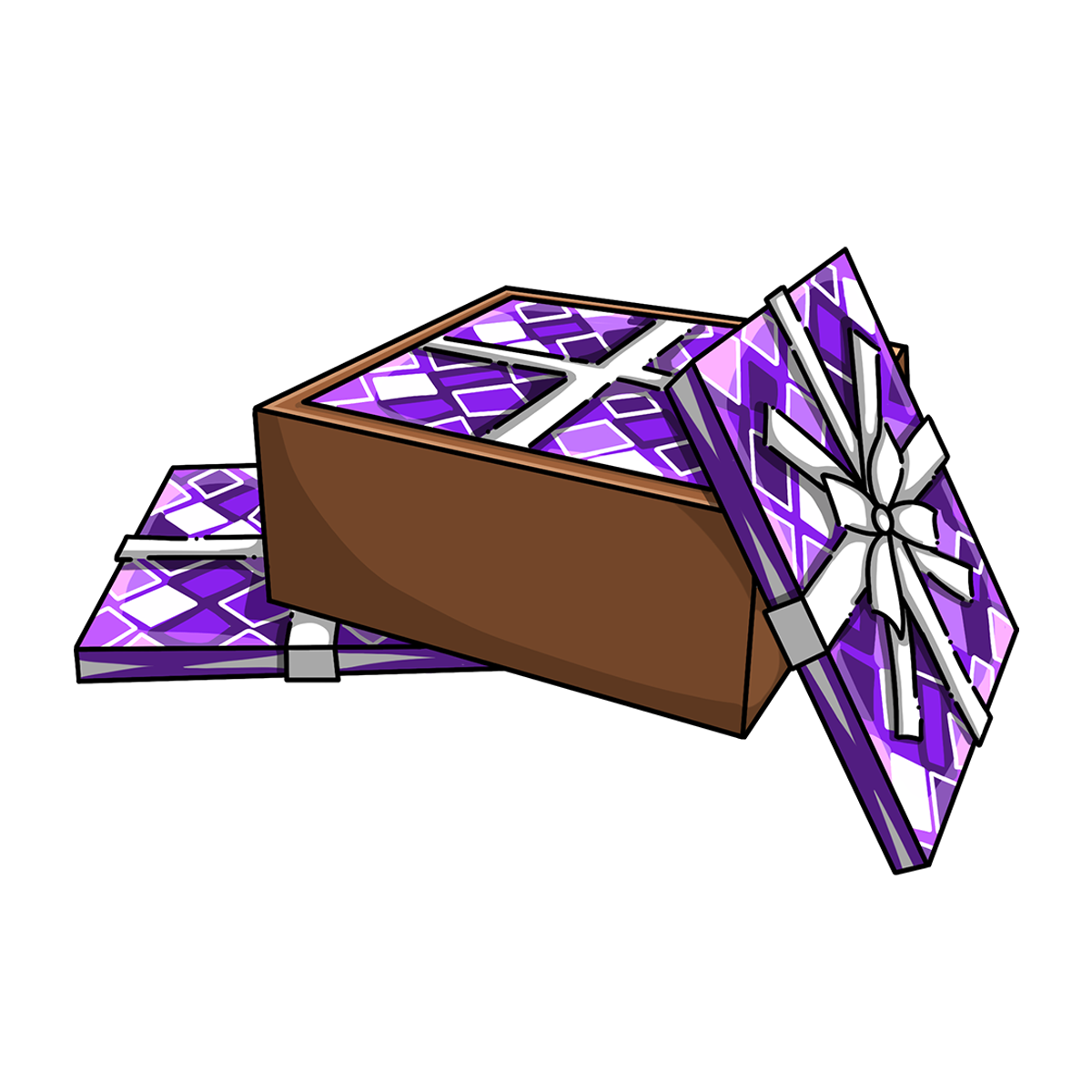 Box of Purple Wrapping Paper