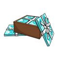 Box of Blue Wrapping Papper