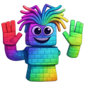 Rainbow Spaghetti Tualetti